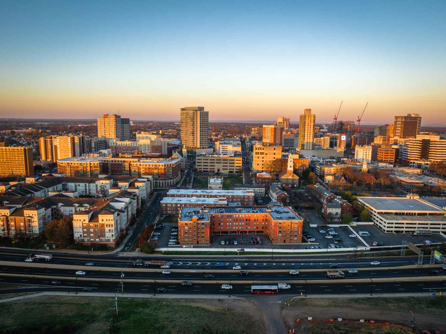 New Brunswick, NJ skyline — Homeland Public Adjusters serves New Brunswick property owners
