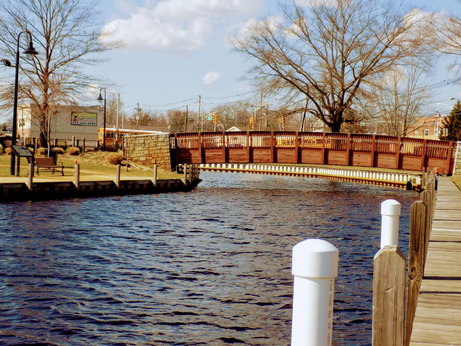 Waterfront bridge and boardwalk in Toms River, NJ — Homeland Public Adjusters serves Toms River property owners