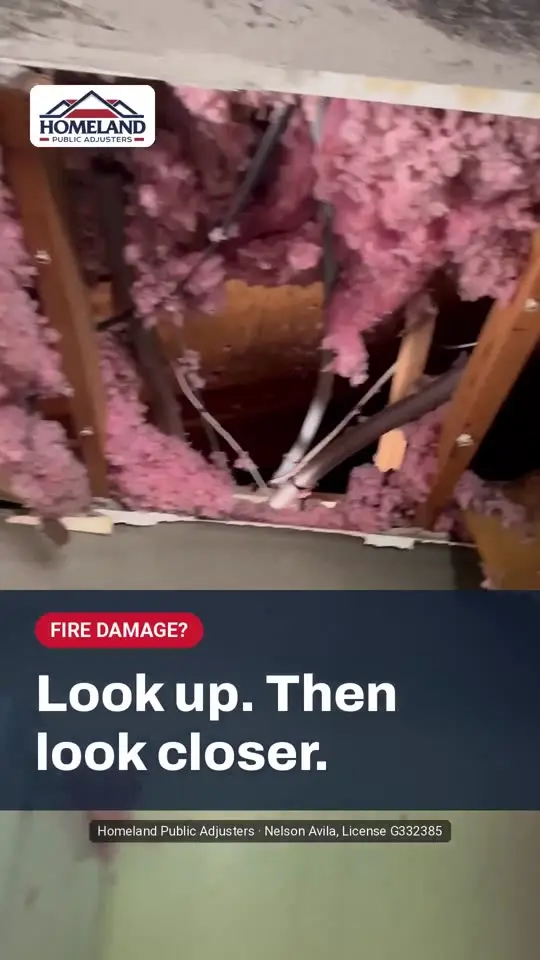 Fire Damage? Look Up, Then Look Closer