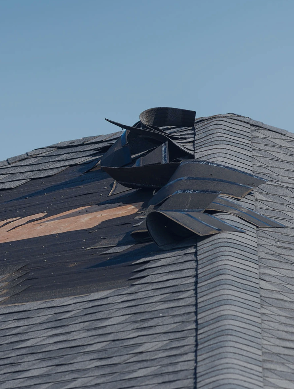 broken shingles